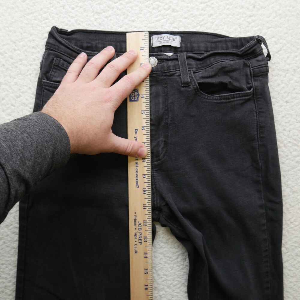 Judy Blue Jeans Womens Size 11 Black High Rise Skinny Stretch Denim USA - Picture 14 of 15